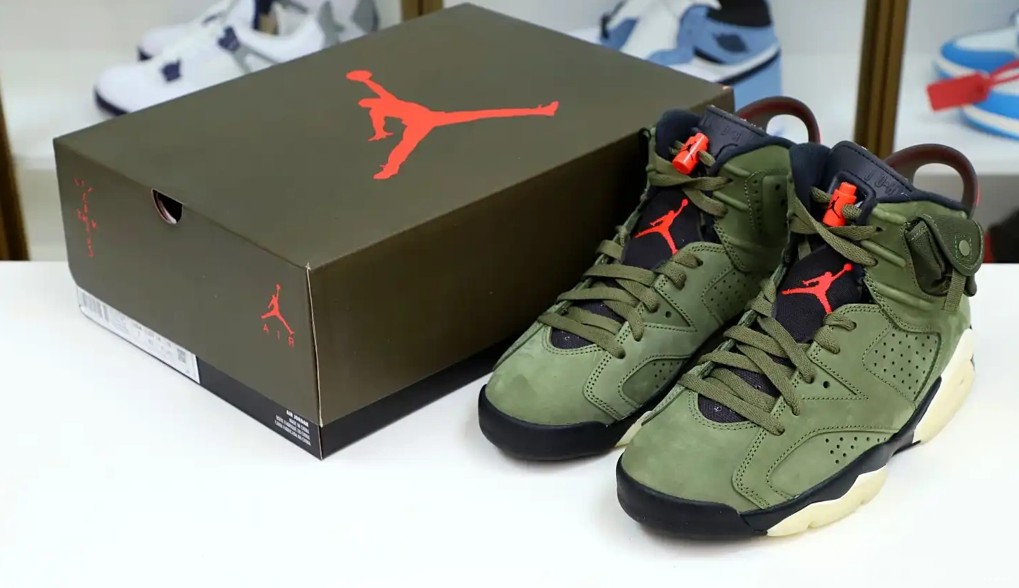 6 JORDAN SCOTT 'OLIVE' X RETRO TRAVIS AIR 0423